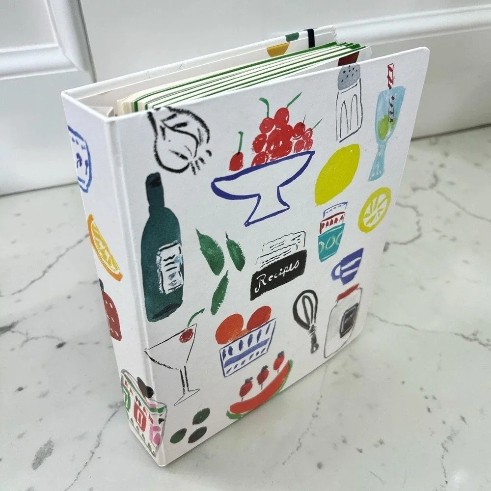 Vtg Kate Spade New York Bella Pantry Blank Recipe Book Spiral Bound New Unused